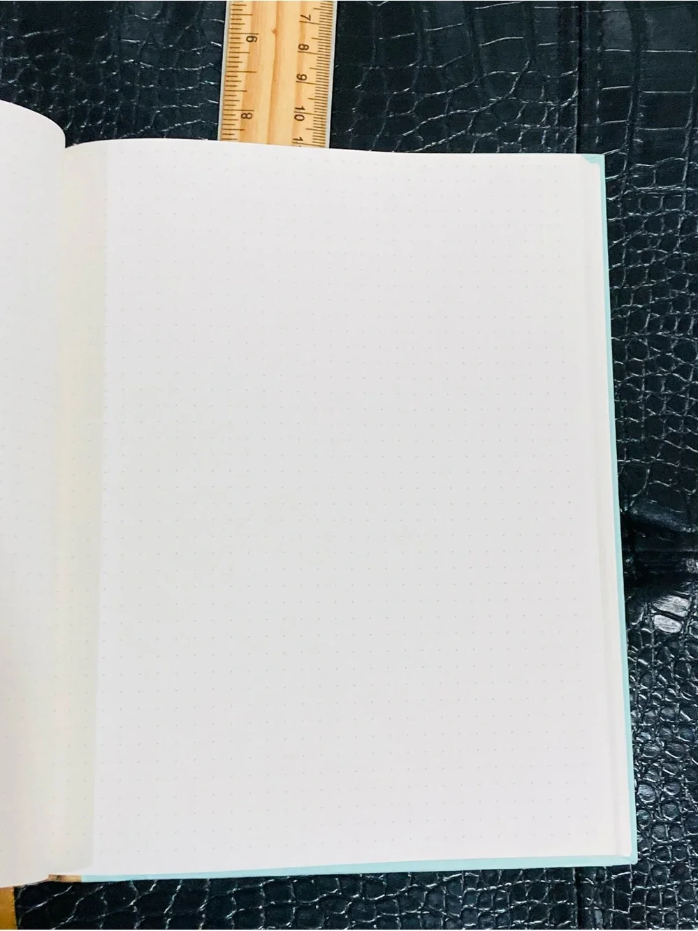 Think Ink Dot Notebook - Mint with Gold Dots and Pen Holder